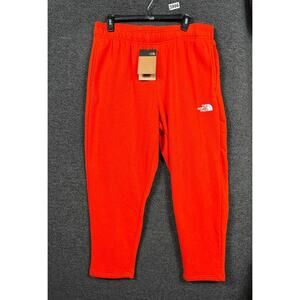 The North Face Weavin CF Sweatpant Pants Mens Large Fiery Red Relaxed Fit Fleece
